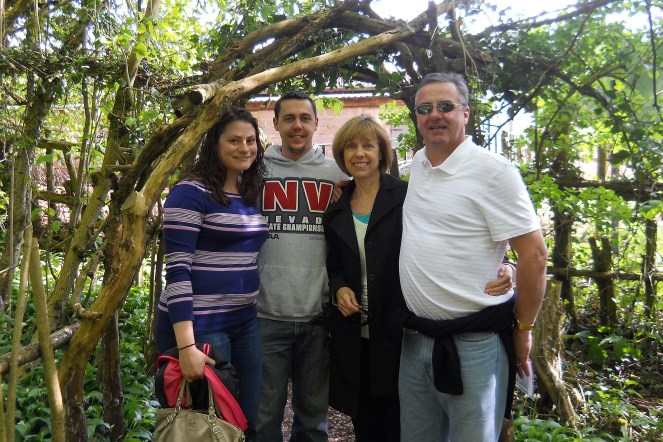 The four of us at Puzzlewood