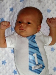 Close up of our 1 month old