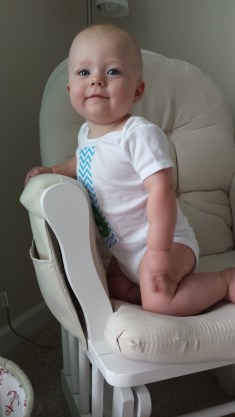 Looking proud of himself