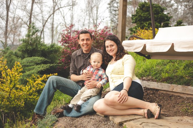 Family photo on Easter