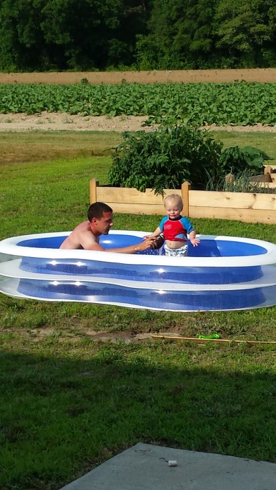 We had lots of fun with our little pool